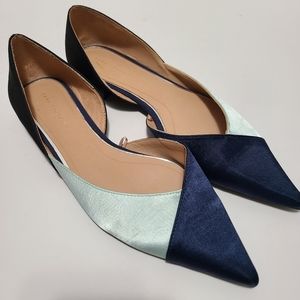 Zara Tricolor Ballerinas Satin Flats Size‎ 8